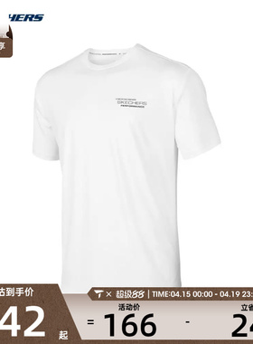 SKECHERS斯凯奇男子短袖运动T恤衫运动T恤P224M012-0019
