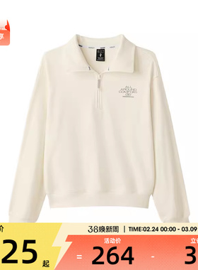 SKECHERS斯凯奇女子运动休闲套头衫卫衣L424W002-00V7