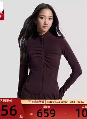 adidas阿迪达斯女子GATHER JACKET运动健身夹克外套KU5376