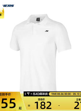 SKECHERS斯凯奇男子短袖POLO衫运动T恤P223M053-0019