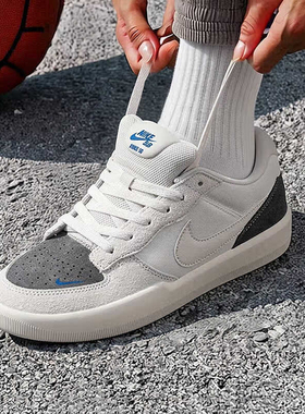 NIKE耐克男子SB FORCE 58低帮百搭运动休闲复古滑板鞋IQ8398-001