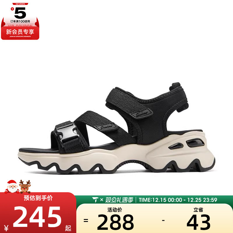 SKECHERS斯凯奇女子SKECHERS CALI运动休闲凉鞋119714-BLK