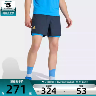 adidas阿迪达斯男子BM26 SHO 2in1 M运动休闲短裤KE8460