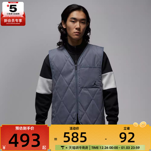 NIKE耐克男子jordan运动休闲保暖棉服马甲背心HQ8680 075