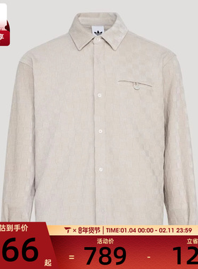 adidas阿迪达斯三叶草男子运动休闲长袖衬衫KU5614