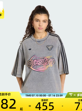 adidas阿迪达斯三叶草女子DENIM TEE运动休闲短袖T恤KZ5012