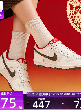 马年系列丨NIKE耐克大童DUNK复古篮球运动板鞋IQ9793-020