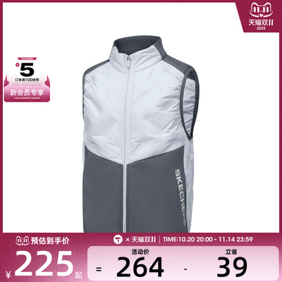 SKECHERS斯凯奇大童羽绒服马甲P425K005-006L