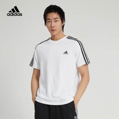 短袖T恤adidas阿迪达斯男子