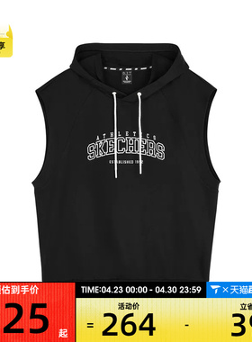 SKECHERS斯凯奇男女运动休闲无袖T恤L124U177-0018