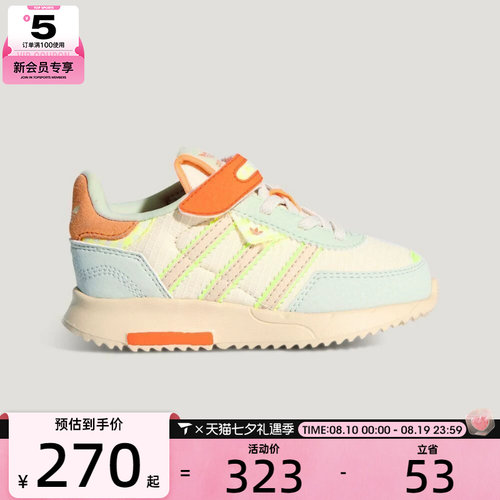 adidas阿迪达斯三叶草婴童RETROPY F2 CF EL I运动休闲鞋KI1512