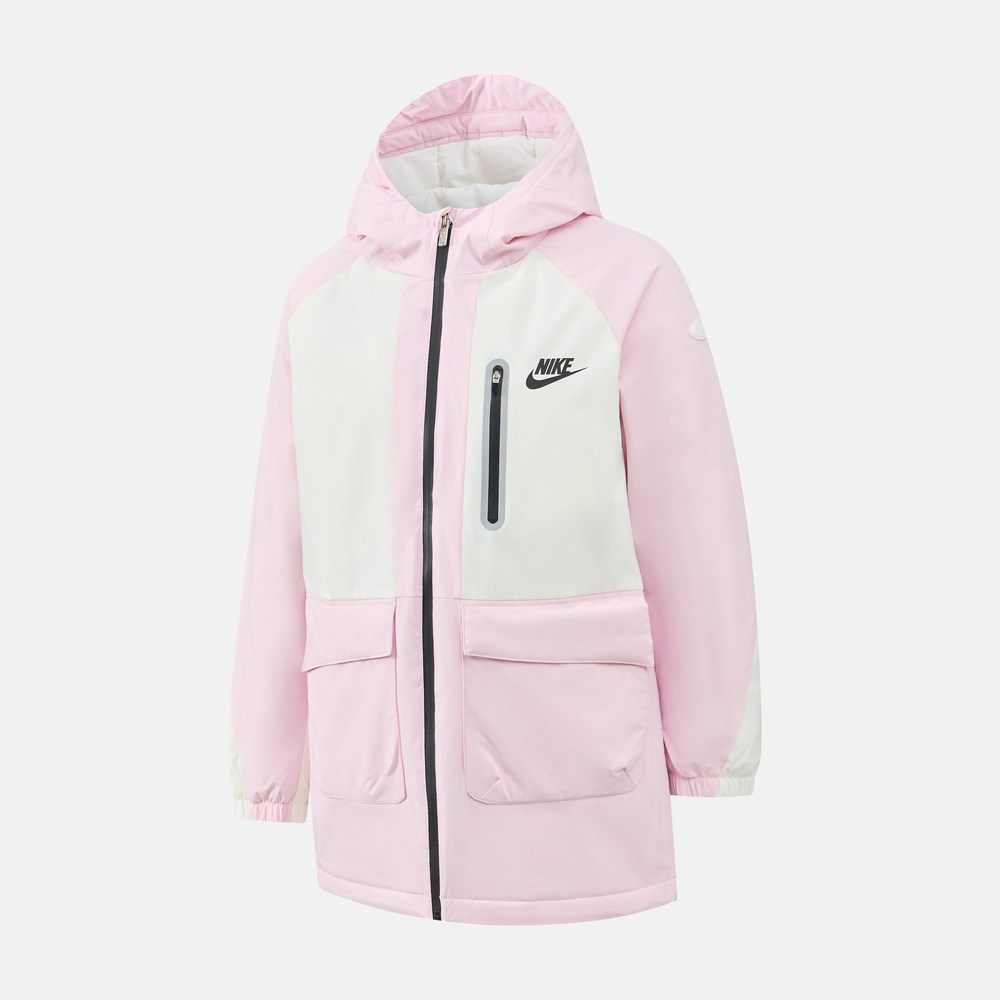 【TP】NIKE耐克大童运动休闲中长款连帽棉服外套NY2542007GS-002