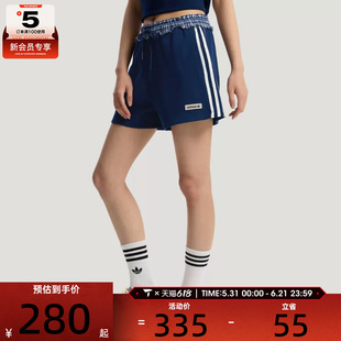 adidas阿迪达斯三叶草女子PLAID SHORT W运动休闲短裤KU9394