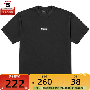 Tee运动休闲短袖 Graphic T恤VN000PF5BLK VANS范斯男子LX