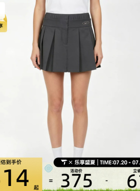 NIKE耐克女子黑色褶裥短裙网球运动休闲半身裙IO9612-010