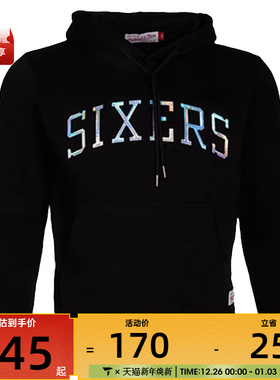 Mitchell&ness中性NBA拉毛运动卫衣-76人运动卫衣MN16H18-PHI