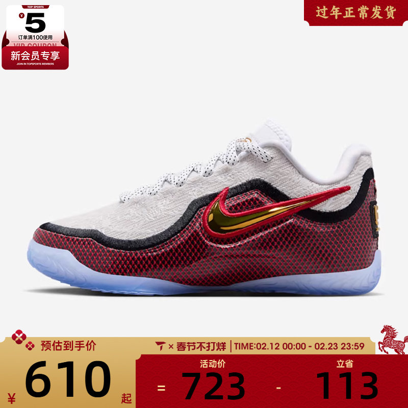 NIKE耐克男大童詹姆斯“惊艳首秀”运动训练实战篮球鞋IQ6710-100