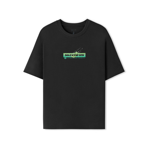 【TOP】SKECHERS斯凯奇男女运动休闲短袖T恤L225U158-0018