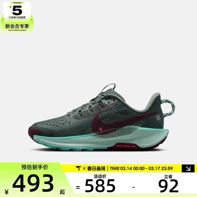 NIKE耐克大童PEGASUS TRAIL 5运动训练跑步鞋FV5638-301