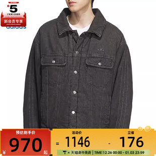 K运动休闲棉服JY0201 JKT adidas阿迪三叶草男子DENIM PAD