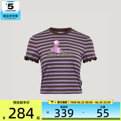 adidas阿迪达斯三叶草女子W TEE SS运动休闲短袖T恤KY8318