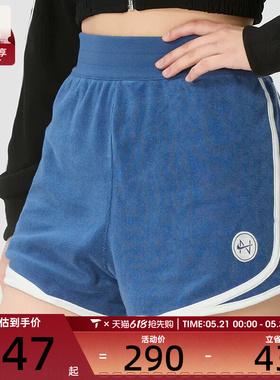 NIKE耐克女子中腰短裤时尚休闲刺绣舒适运动裤IF0572-461