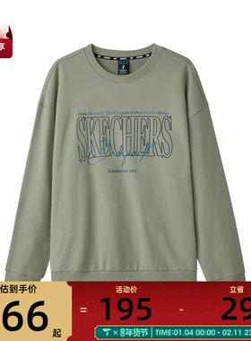 SKECHERS斯凯奇男女运动休闲套头衫卫衣L324U059-04AU
