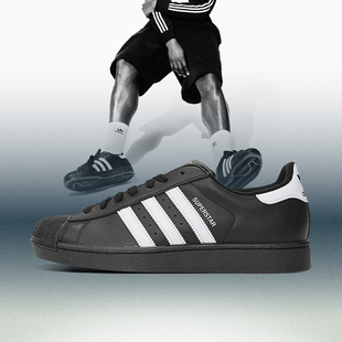 子JI0079 II贝壳头休闲鞋 尖货 adidas阿迪三叶草男女SUPERSTAR