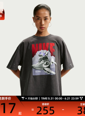 NIKE耐克女子AS W NSW SS GFX TEE OS运动休闲短袖T恤IR7588-060