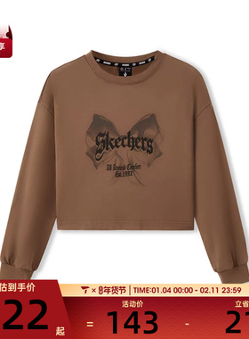 SKECHERS斯凯奇女子运动休闲长袖T恤L325W065-04PB