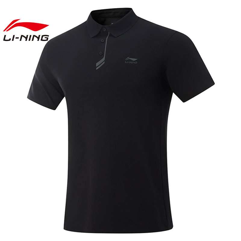 LI-NING李宁男子短袖POLO运动休闲短袖T恤APLV673-2
