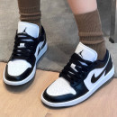 NIKE耐克女子aj1黑白熊猫低帮板鞋 101 复古休闲运动篮球鞋 DC0774