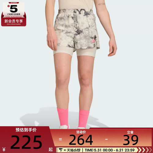 adidas阿迪达斯女子SD 2in1 W二合一运动休闲短裤JN9669
