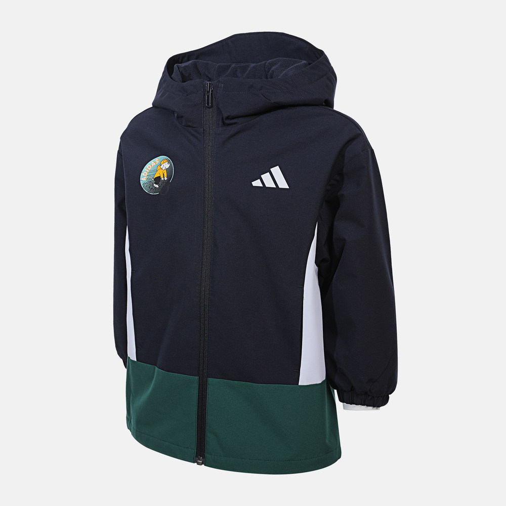 【TP】adidas阿迪达斯男小童运动训练休闲连帽夹克外套KC2818