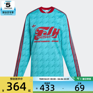 T恤KF9613 adidas阿迪达斯三叶草女子FOOTIE运动休闲长袖