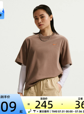 NIKE耐克女子运动休闲短袖T恤IR7589-214