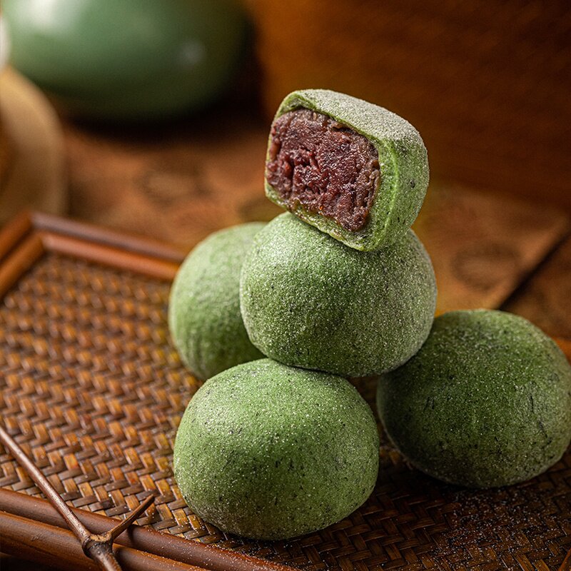 杨先生艾草豆沙青团杭州特产传统手工点心软糯叽叽BD