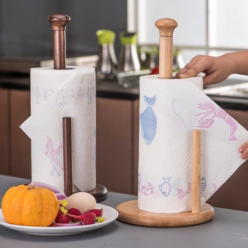 2019卷纸器吸油纸 用纸橡胶木创意厨卷纸巾座厨房纸巾架实木架欧在类目 收纳整理, 家庭收纳用具, 收纳架, 纸巾架中 - 来自Buy2taobao.com提供专业的淘宝代购服务