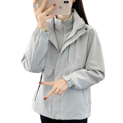 冲锋衣女外套两件套户外三合一