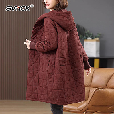 夹棉外套女士2024秋冬新款大码