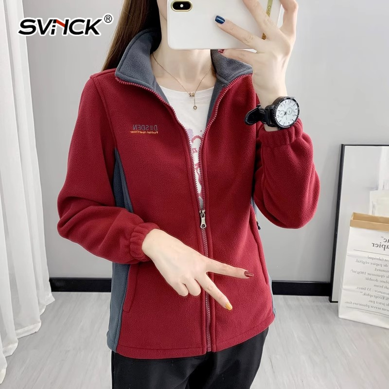 新款摇粒绒外套抓绒衣女保暖舒适