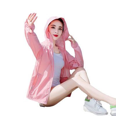 高端连帽防晒衣女夏季薄款速干户外透气百搭防晒外套UPF