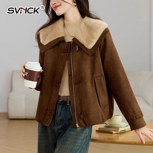 带毛领棉衣女2025年新款冬季夹棉外套短款入冬棉服别致漂亮小棉袄