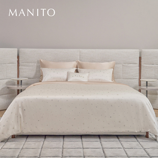 MANITO Garden床单四件套100%桑蚕丝床笠枕套被套 曼尼陀Sweet