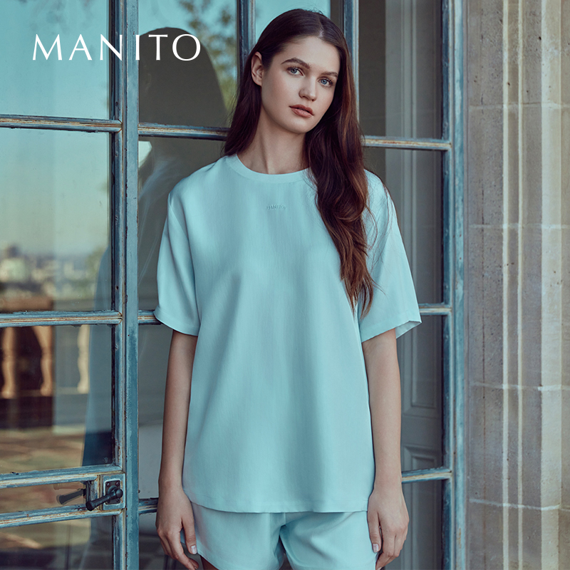 manito桑蚕丝可外穿两件套