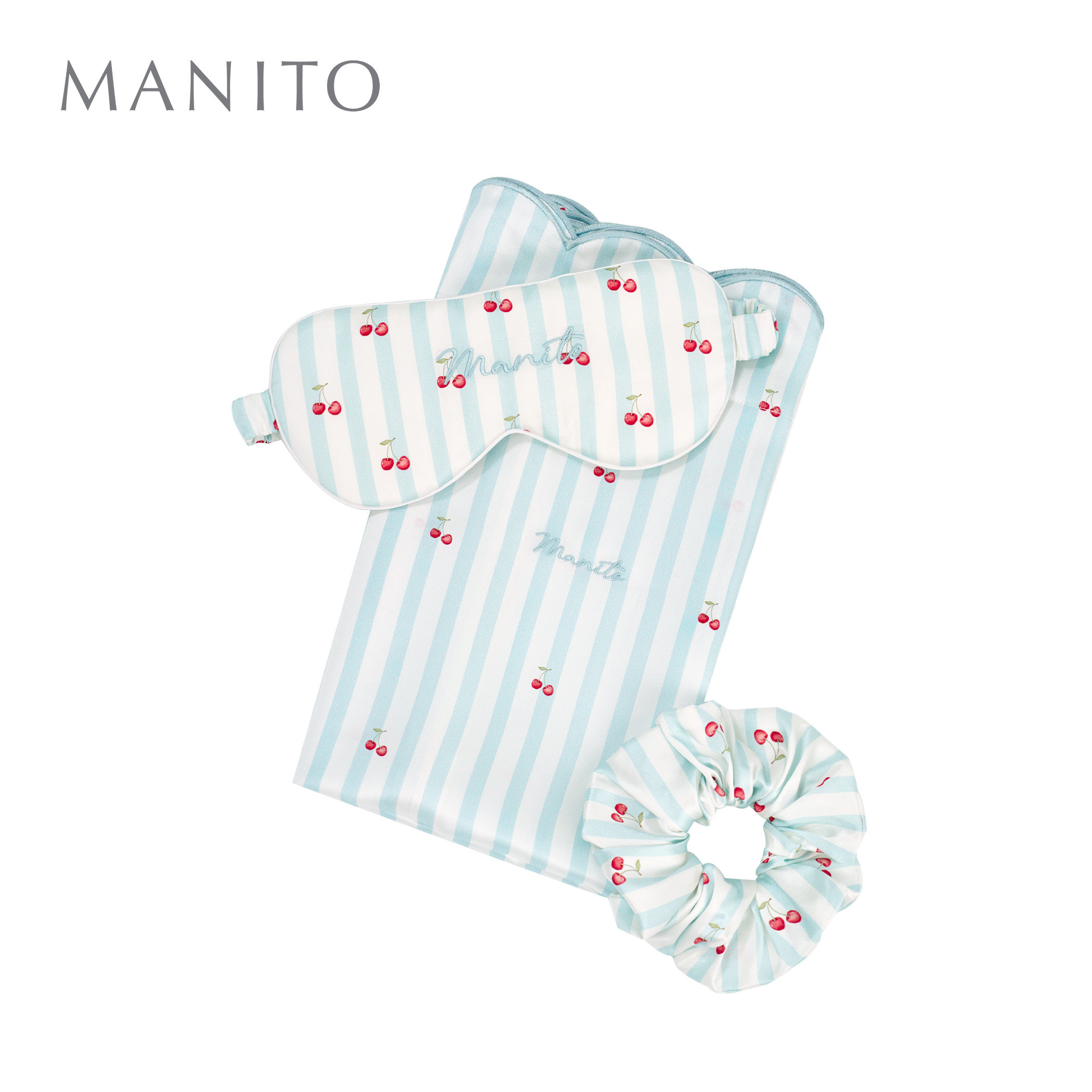 MANITO/曼尼陀 Summer Fruits睡眠礼盒桑蚕丝枕套眼罩发圈礼物