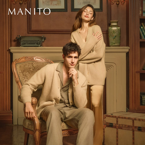 MANITO/曼尼陀Wunder 针织开衫山羊绒羊毛桑蚕丝男女同款上衣V领