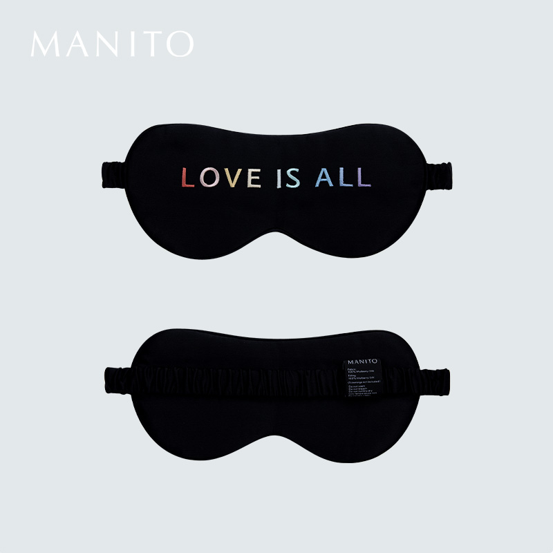 MANITO/曼尼陀 Love Is All成人眼罩 桑蚕丝睡眠眼罩遮光亲肤舒适