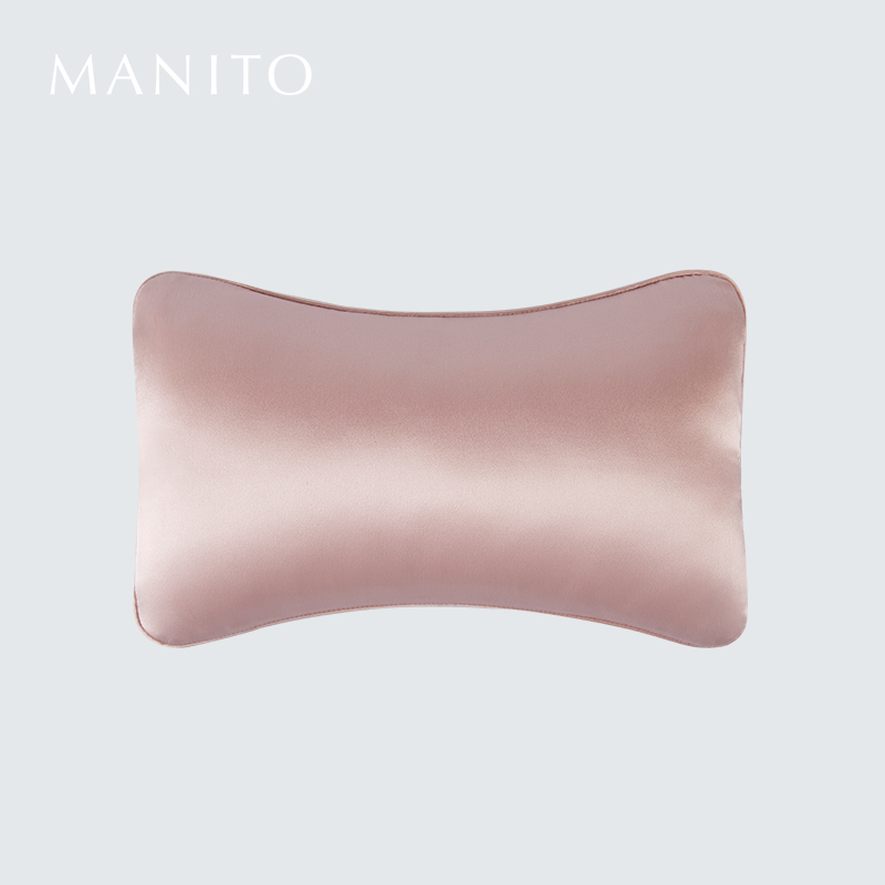 manito桑蚕丝车载靠枕护颈枕