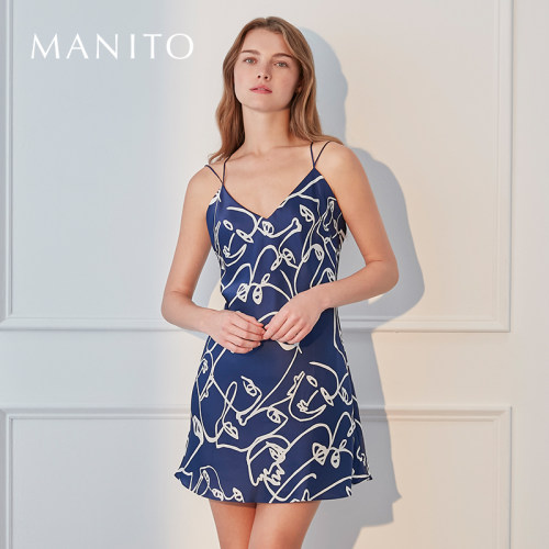 吊带睡裙真丝MANITO/曼尼陀
